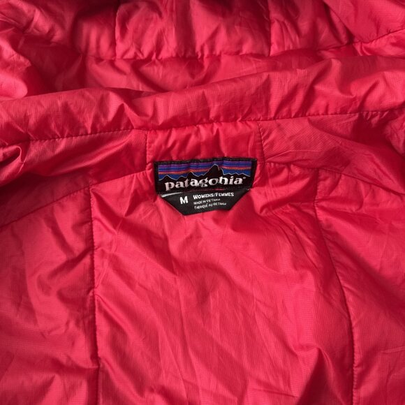 Patagonia Jacket Women's Gray Micro Puff Hooded Primaloft Jacket Size M - Picture 6 of 9